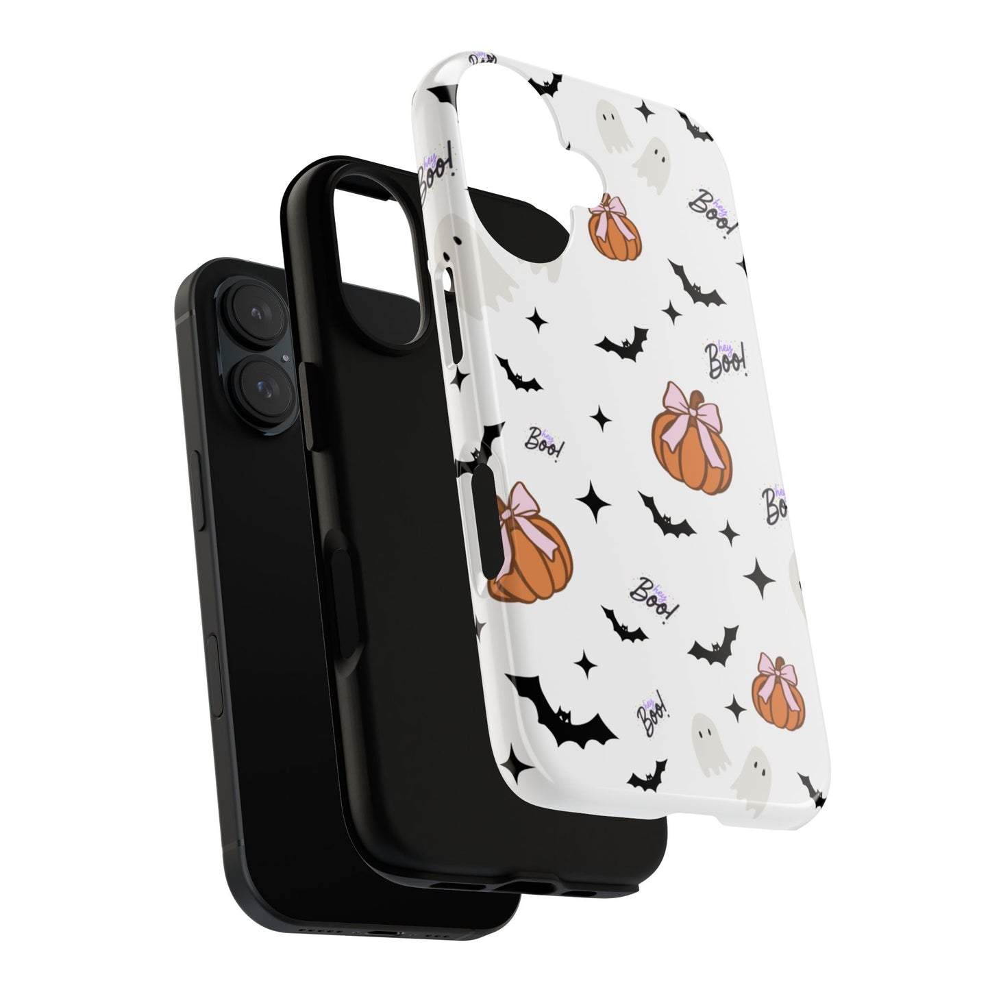 Halloween Phone Case - Spooky Boo & Pumpkin Design