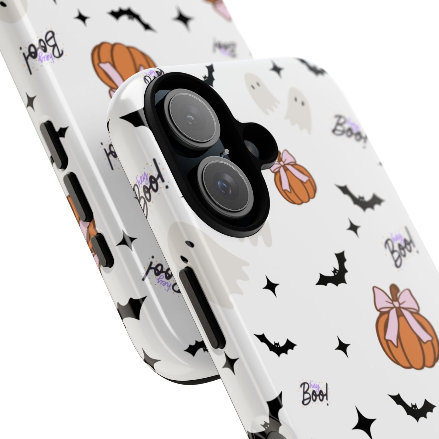 Halloween Phone Case - Spooky Boo & Pumpkin Design
