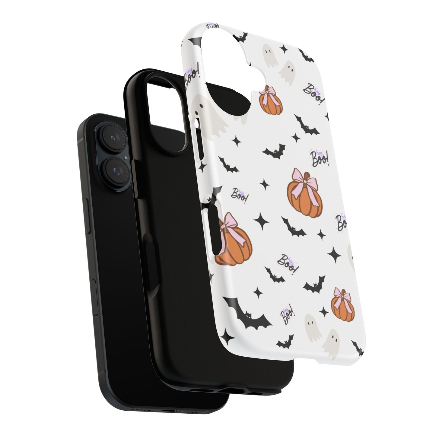 Halloween Phone Case - Spooky Boo & Pumpkin Design